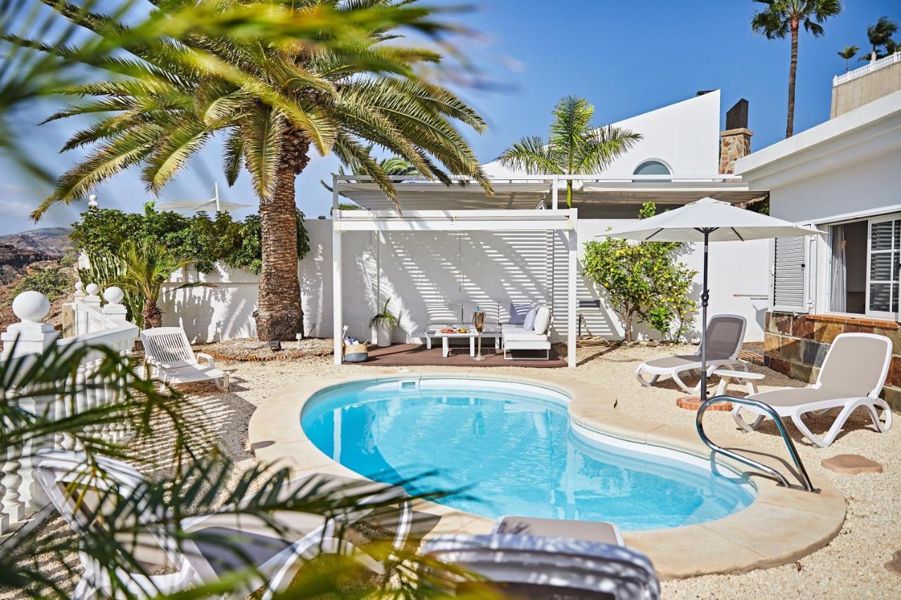 Stunning Villa With Breathtaking Ocean View Mogan Exterior photo